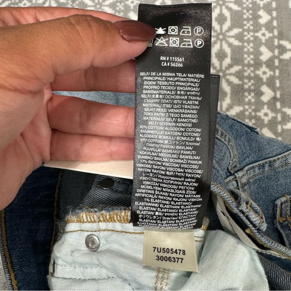 7 For All Mankind Light Blue High-Waist Flare Jeans - Picture 4 of 12